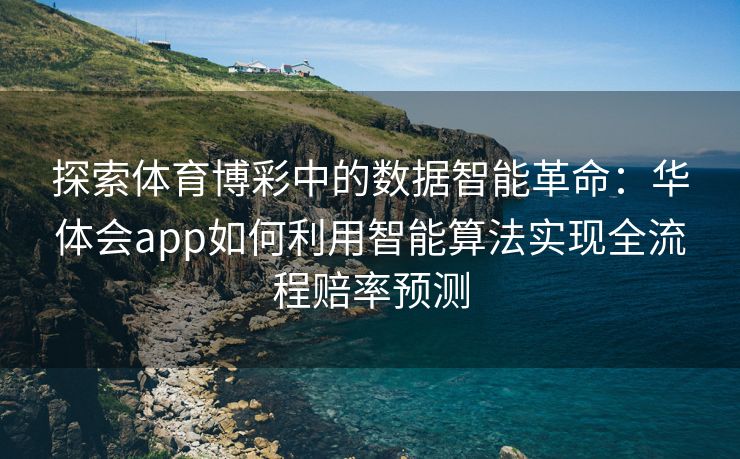 探索体育博彩中的数据智能革命：华体会app如何利用智能算法实现全流程赔率预测