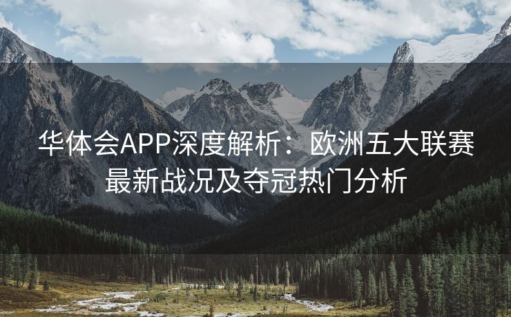 华体会APP深度解析：欧洲五大联赛最新战况及夺冠热门分析