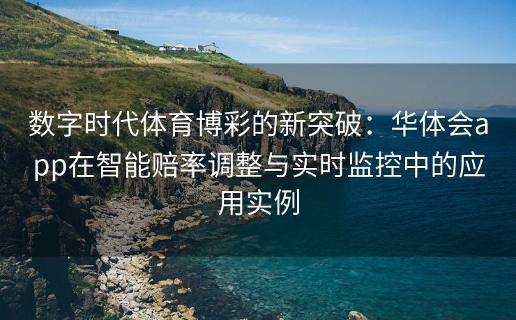 数字时代体育博彩的新突破：华体会app在智能赔率调整与实时监控中的应用实例