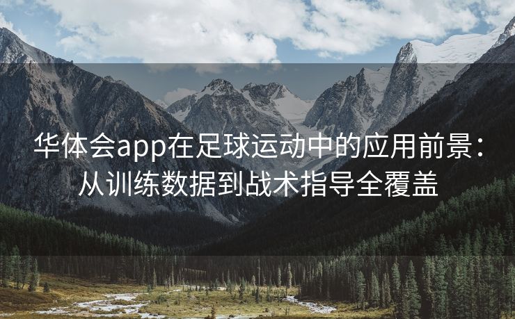 华体会app在足球运动中的应用前景：从训练数据到战术指导全覆盖